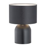 Emibig Lampe De Chevet Aspen Acier Noir | Convient pour 1x E27 - Max 15W