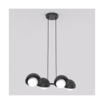 Emibig Suspension Luminaire Boom Acier Noir | Convient pour 4x G9 - Max 8W