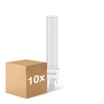 Multipack 10x Noxion Lucent PL-C LED 7.4W - 840 Blanc Froid | 2-Pins - Équivalent 26W