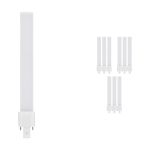 Multipack 10x Ledvance Dulux S LED 6W - 830 Blanc Chaud | 2-Pins - Équivalent 11W