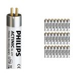 Multipack 25x Philips MASTER Actinic BL T5 Short 6W - Ultra-violet | 21cm