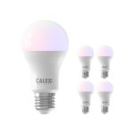 Multipack 5x Calex Smart Tuya Wifi E27 Poire 8.5W 806lm - 822-840 Variable Blanc | RGBW - Dimmable - Équivalent 60W