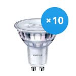 Multipack 10x Philips Corepro LED Spot GU10 PAR16 4W 350lm 36D - 840 Blanc Froid | Équivalent 50W
