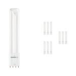 Multipack 10x Ledvance Dulux-L LED 8W - 830 Blanc Chaud | 4-Pins - Équivalent 18W