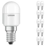 Multipack 10x Ledvance LED Special T26 E14 Tubular Dépolie 2.3W 200lm - 827 Blanc Très Chaud | Équivalent 20W
