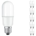 Multipack 10x Ledvance LED Classic Stick LED E27 Dépolie 8W 806lm - 827 Blanc Très Chaud | Équivalent 60W