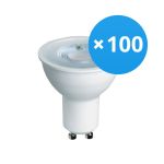 Multipack 100x Bright Choice Spot LED GU10 PAR16 4W 345lm 36D - 827 Blanc Très Chaud | Équivalent 50W
