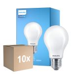 Multipack 10x Philips Corepro LED Ampoule E27 Poire Dépolie 10.5W 1521lm - 830 Blanc Chaud | Équivalent 100W