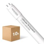 Multipack 10x Noxion Tube LED T8 Avant (EM/Direct 230V) Standard Output 15W 1800lm - 840 Blanc Froid | 120cm - Équivalent 36W