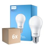 Multipack 6x Philips Corepro LED Ampoule E27 Poire Dépolie 13W 1521lm - 827 Blanc Très Chaud | Équivalent 100W