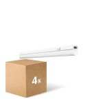 Multipack 4x Ledvance Réglette LED Linear Compact Commutateur 8W 800lm - 830 Blanc Chaud | 60cm