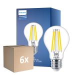 Multipack 6x Philips MASTER Value LED Ampoule E27 Poire Claire 7.8W 1055lm - 927 Blanc Très Chaud | Meilleur rendu des couleurs - Dimmable - Équivalent 75W