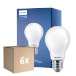 Multipack 6x Philips MASTERValue LED E27 Poire Dépolie 11.2W 1521lm - 940 Blanc Froid | Meilleur rendu des couleurs - Dimmable - Équivalent 100W