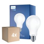 Multipack 4x Philips Classic LED Ampoule E27 Poire Dépolie 13W 2000lm - 827 Blanc Très Chaud | Équivalent 120W