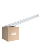 Multipack 4x Noxion Réglette Click Réflecteur V2 LED T8 | Convient pour 1x 150cm Tube LED