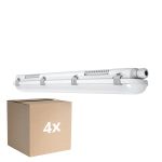 Multipack 4x Ledvance Réglette LED Étanche Imperméable Value 18W 2160lm - 840 Blanc Froid | 60cm 