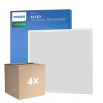 Multipack 4x Philips Panneau LED CoreLine RC132V 22/31W 2900-4300lm - 830-835-840 CCT | 60x60cm - UGR <19 - Puissance Réglable 