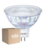 Multipack 10x Philips Master LED Spot GU5.3 MR16 7.5W 621lm 36D - 922-927 Dim To Warm | Meilleur Rendu Des Couleurs - Dimmable - Équivalent 50W
