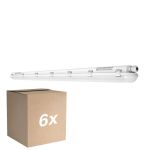 Multipack 6x Ledvance Réglette LED Étanche Imperméable 46W 5750lm - 830 Blanc Chaud | 150cm