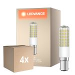 Multipack 4x Ledvance Special T Slim LED B15d Tube one-handed Claire 6.5W 806lm - 827 Blanc Très Chaud | Équivalent 60W