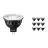 Multipack 10x Philips Master LED Spot GU5.3 MR16 6.7W 420lm 36D - 927 Blanc Très Chaud | Meilleur rendu des couleurs - Dimmable - Équivalent 35W