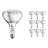 Multipack 10x Philips R125 IR 375W E27 230-250V Claire