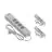 Multipack 3x Calex Smart Tuya Wifi Multiprise + USB BE/FR