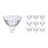 Multipack 10x Philips Corepro LED Spot GU5.3 MR16 4.4W 345lm 36D - 827 Blanc Très Chaud | Équivalent 35W