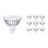 Multipack 10x Philips Master LED Spot GU5.3 MR16 5.8W 345lm 36D - 922-927 Dim To Warm | Meilleur Rendu Des Couleurs - Dimmable - Équivalent 35W