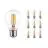 Multipack 10x Noxion Lucent Filament LED E27 Poire Claire 7W 806lm - 827 Blanc Très Chaud | Équivalent 60W