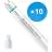 Multipack 10x Philips Tube LED T8 MASTER Value (EM/Direct 230V) Ultra Output 23W 3700lm - 865 Lumière Du Jour | 150cm - Équivalent 58W