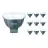 Multipack 10x Philips Master LED Spot GU5.3 MR16 7.5W 621lm 36D - 930 Blanc Chaud | Meilleur rendu des couleurs - Dimmable - Équivalent 50W