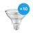 Multipack 10x Ledvance Spot LED E27 PAR30 10W 633lm 36D - 927 Blanc Très Chaud | Meilleur Rendu Des Couleurs - Dimmable - Équivalent 75W