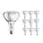 Multipack 10x Philips BR125 IR 250W E27 230-250V Claire