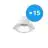 Multipack 15x Noxion Downlight LED Apollo 9W 1100lm 60D - 840 Blanc Froid | 145mm - Diamètre 120mm - UGR 