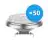 Multipack 50x Noxion Spot Spot LED G53 AR111 7.2W 450lm 40D - 918-927 Dim To Warm | Meilleur Rendu Des Couleurs - Dimmable - Équivalent 50W
