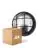 Multipack 4x D'Lite Applique Murale Ecco Noir Rond | IP54 - Convient pour 1x E27