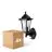 Multipack 4x D'Lite Applique Murale Helora Noir | IP44 - Convient pour 1x E27 - Détecteur De Mouvement
