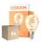 Multipack 6x Osram Vintage 1906 LED Classic Slim E14 Poire Filament Dorée 4.9W 470lm - 922 Blanc Très Chaud | Meilleur Rendu Des Couleurs - Dimmable - Équivalent 40W