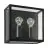 Eglo Applique Murale Alamonte 1 Acier Noir | IP44 - Convient pour 1x E27