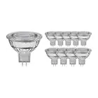 Multipack 10x Noxion Spot LED GU5.3 MR16 7.5W 621lm 60D - 840 Blanc Froid | Dimmable - Équivalent 50W