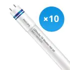 Multipack 10x Philips Tube LED T8 MASTER (HF) High Output 8W 1000lm - 830 Blanc Chaud | 60cm - Équivalent 18W