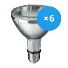 Multipack 6x Philips MASTERColour E27 CDM-R Elite PAR30L 70W 40D - 930 Blanc Chaud | Meilleur rendu des couleurs
