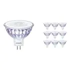Multipack 10x Philips Master Value LED Spot GU5.3 MR16 7.5W 660lm 36D - 940 Blanc Froid | Meilleur rendu des couleurs - Dimmable - Équivalent 50W