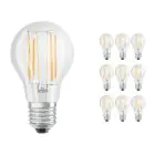 Multipack 10x Ledvance Classic LED E27 Poire Filament Claire 7.5W 1055lm - 827 Blanc Très Chaud | Dimmable - Équivalent 75W