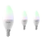 Multipack 3x Calex Smart Tuya Wifi E14 Bougie 5W 470lm - 822-840 Variable Blanc | RGBW - Dimmable - Équivalent 40W