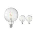 Multipack 3x Calex Smart Tuya Wifi E27 Globe Filament 7.5W 1055lm - 818-830 Variable Blanc | Dimmable - Équivalent 75W 
