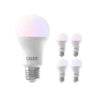 Multipack 5x Calex Smart Tuya Wifi E27 Poire 8.5W 806lm - 822-840 Variable Blanc | RGBW - Dimmable - Équivalent 60W