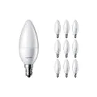 Multipack 10x Philips Corepro LED Bougie E14 Dépolie 2.8W 250lm - 827 Blanc Très Chaud | Équivalent 25W
