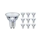 Multipack 10x Philips MASTER Value LED Spot GU10 PAR16 3.7W 270lm 36D - 922-927 Dim To Warm | Meilleur Rendu Des Couleurs - Dimmable - Équivalent 35W